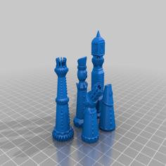 SteamPunk Chess Valve Caps Schrader 3D Printer Model