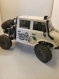 Axial Scx10ii UMG Flatbed For 6×6 To 4×4 Conversion. 3D Printer Model