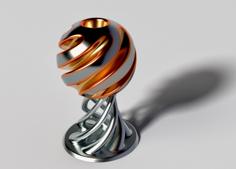 Spherical Articulation 3D Printer Model