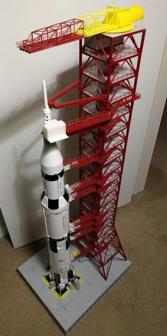 Launch Umbilical Tower For LEGO® Saturn V 3D Printer Model