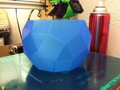 Faceted Bowl 3D Printer Model