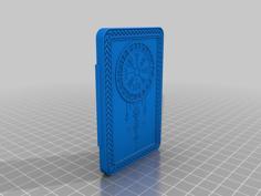 Viking Compass Wallet – Vegvísir 3D Printer Model