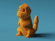 Low-Poly Charmander – Remastered 3D Printer Model