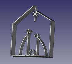 Christmas Crib 3D Printer Model