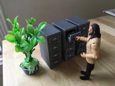 File Cabinets (1/18 Scale) 3D Printer Model