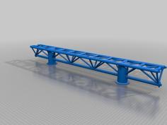 Rollercoaster Intamin Taron Straight Track 3D Printer Model