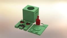 Exploding Creeper Valentine Box 3D Printer Model