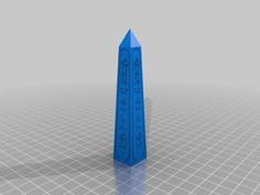 Customizable Obelisk 3D Printer Model