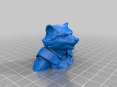 Rocket Raccoon Bust 3D Printer Model