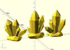 Crystal Cluster 3D Printer Model