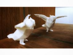 Fixed Low Poly Posing Owl 3D Printer Model