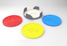 Drink Coaster Set 3D Printer Model