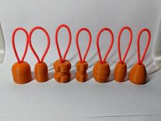 95 Paracord Zipper Pulls 3D Printer Model