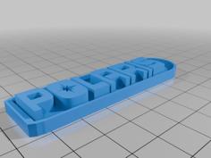 Polaris Keychain 3D Printer Model