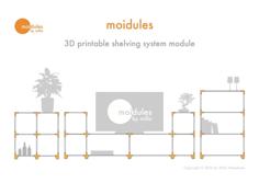 Moidules – Create Your Own Custom Made Shelving System At Home! 3D Printer Model