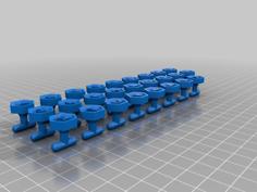 Cufflinks- Haxagonal Shape With ALL 26 Letters Pick And Mix V2 3D Printer Model