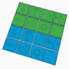 Sci-fi / Space Marine Adventures / Space Hulk Floor And Wall Tiles (OpenLock) 3D Printer Model