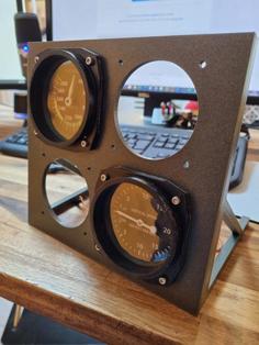 Gauge Panel For Flight Simulator 3D Printer Model