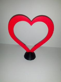 Standing Heart 3D Printer Model