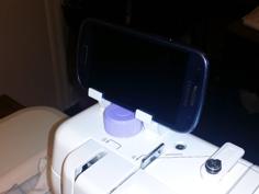 Sewing Machine Cell Phone Stand, IPhone, Android, Janome 3D Printer Model