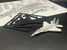 F-15 Eagle Kit Card 3D Printer Model