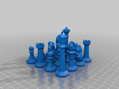 Chess Pieces 3D Printer Model