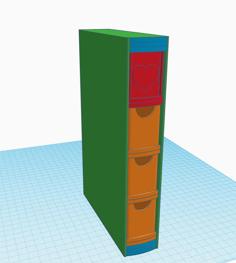 Book Drawers 3D Printer Model