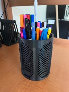 5-Section Pencil Holder 3D Printer Model