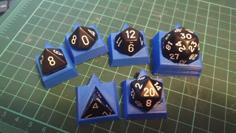 Dice Holder Wound Trackers 3D Printer Model