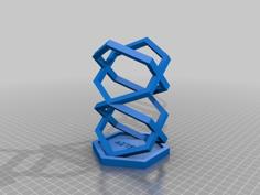 Hexex Pencil Holder 3D Printer Model