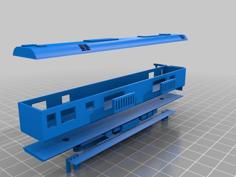 N Scale South African Blue Train Power Car 3D Printer Model