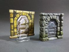 Locked Doors For Descent: Journeys In The Dark 2ed Boardgame 3D Printer Model