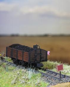 1/120 Scale TTm 1000mm Narrow Gauge Coal Wagon 6t 3D Printer Model