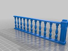 Banister Rail Resident Evil 3D Printer Model