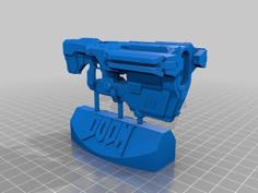 Doom (2016) BFG9000 Gun & Display Stand 3D Printer Model