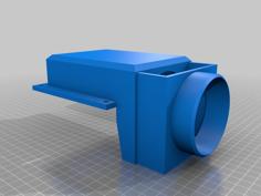 Hot-Air-Flow-Exhaust For 12V Fridge 3D Printer Model