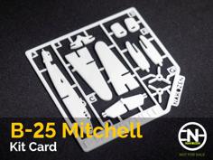 B-25J Mitchell Kit Card 3D Printer Model