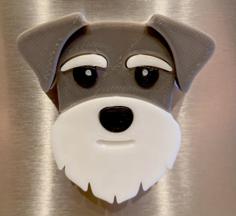 Schnauzer Dog Fridge Magnet 3D Printer Model