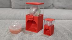 物理確定ガチャ (Capsule Toy Machine For 1 Capsule) 3D Printer Model