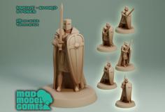 Knight – Sword – 6 Poses 3D Printer Model