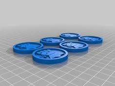 Imperial Fists Objective Markers 3D Printer Model