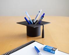 Graduation Cap Pencil Holder 3D Printer Model