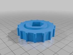 M12 Knob For A M12 Hex Nut Or Hex Head Blot 3D Printer Model