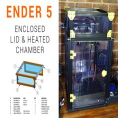 Ender 5 Enclosed Lid And Handle 3D Printer Model