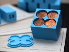 Customizable Penny Weight / Coin Compartment 3D Printer Model