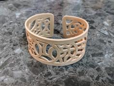 Fish Scale Thermoform Cuff Bracelet 3D Printer Model