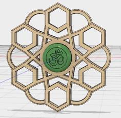 Mandala Spinner ॐ 3D Printer Model