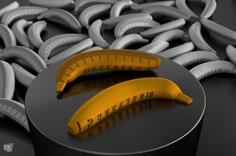 Banana With Scale 3D Printer Model