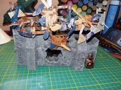 Warhammer 40k – Looted Imperial Wall – Ork Wall – 28mm Scale 3D Printer Model