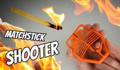 Burning MatchStick Shooter – FireArrow – PrintInPlace 3D Printer Model